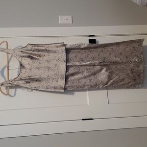 Victoria satin gray/blue snakeskin print PJ'S sz M.